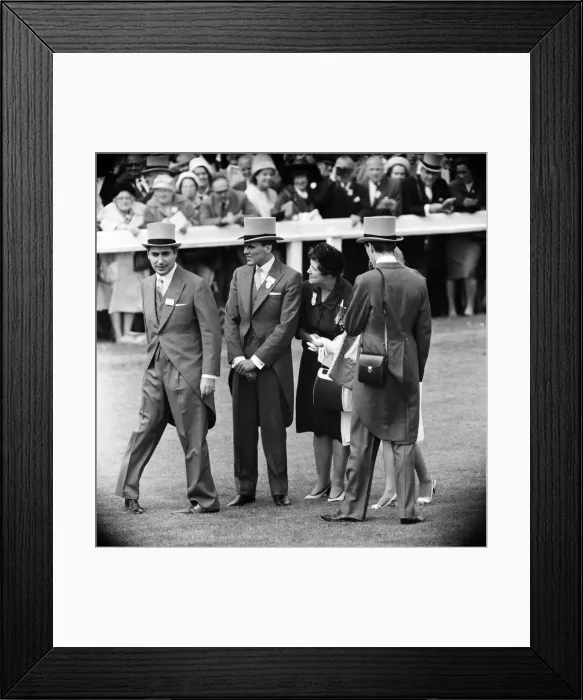 Framed Print : Billy Fury (second from left), on Derby Day at the Epsom Races. 3rd June 1964 Framed Print : Billy Fury (second from left), on Derby Day at the Epsom Races. 3rd June 1964