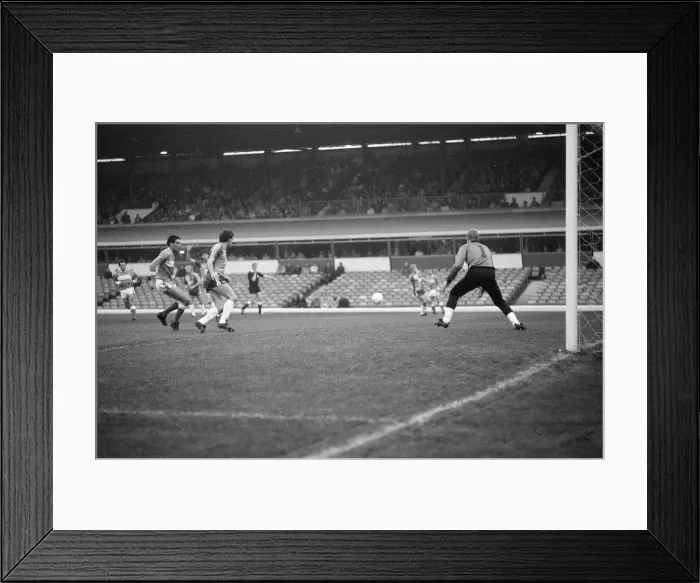 Framed Print : Birmingham City 1-2 Aston Villa, league division 2 match at St Andrews Framed Print : Birmingham City 1-2 Aston Villa, league division 2 match at St Andrews
