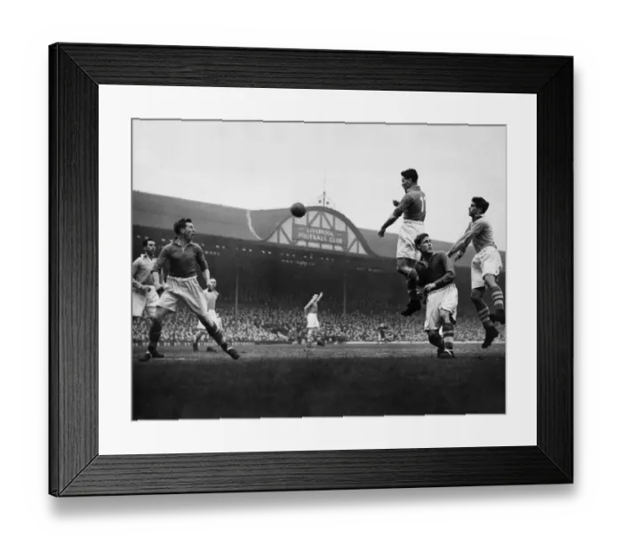 Framed Print : English League Division One match at Anfield. Liverpool 0 v Manchester City 1 Framed Print : English League Division One match at Anfield. Liverpool 0 v Manchester City 1