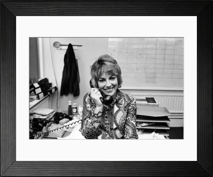 Framed Print : Esther Rantzen pictured at the BBC. 13th October 1971 Framed Print : Esther Rantzen pictured at the BBC. 13th October 1971
