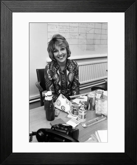Framed Print : Esther Rantzen pictured at the BBC. 13th October 1971 Framed Print : Esther Rantzen pictured at the BBC. 13th October 1971