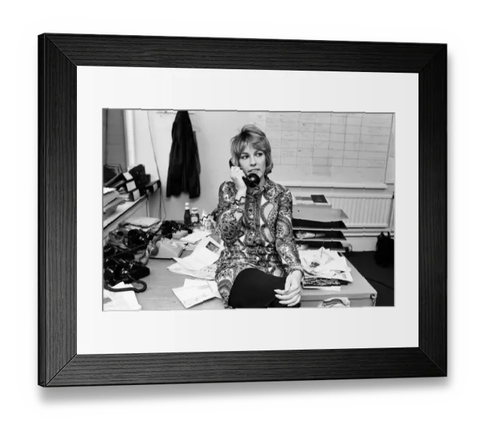 Framed Print : Esther Rantzen pictured at the BBC. 13th October 1971