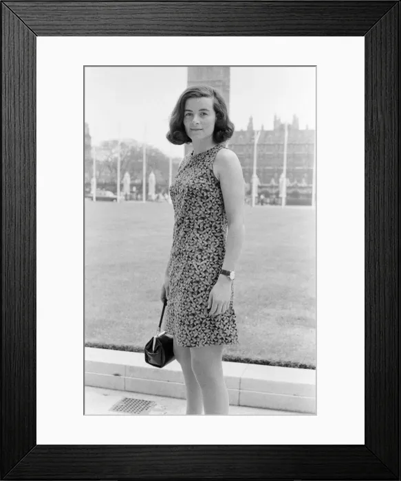 Framed Print : Sara Keays, 23 year old is Secretary to Bernard Braine Conservative MP