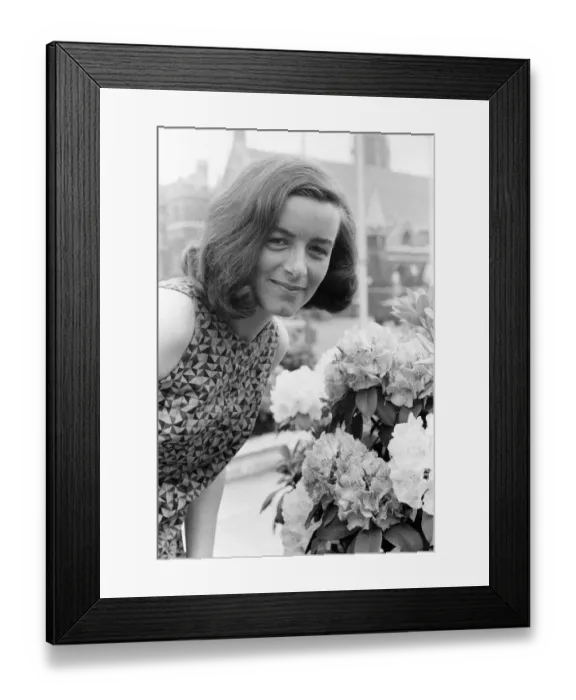 Framed Print : Sara Keays, 23 year old is Secretary to Bernard Braine Conservative MP