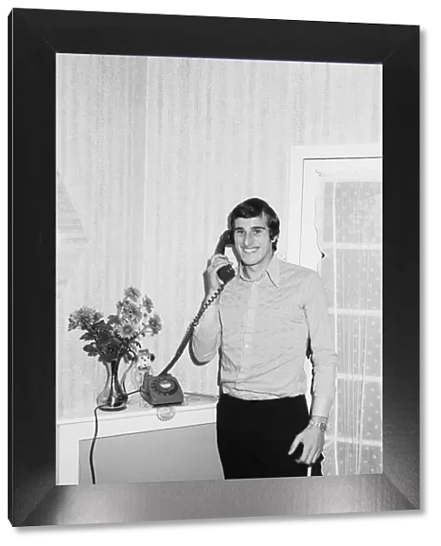 Liverpool goalkeeper ray Clemence on the telephone hearing that he has been picked for