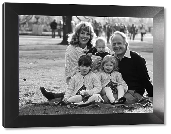 Esther Rantzen with her husband Desmond Wilcox and their children, Emily, 4, Rebecca