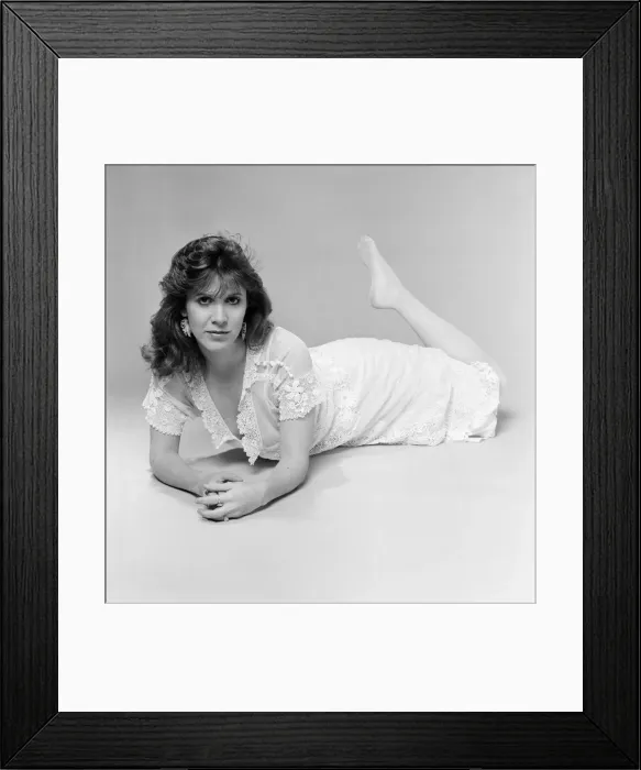 Framed Print : Carrie Fisher, American actress in in the UK to coincide with the release of new film Framed Print : Carrie Fisher, American actress in in the UK to coincide with the release of new film