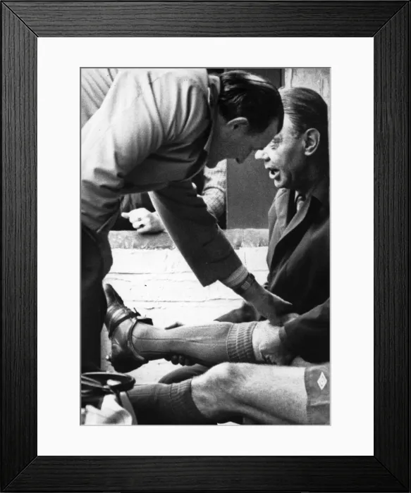 Framed Print : Liverpool manager Bob Paisley talking with assistant Joe Fagan. 10th April 1978 Framed Print : Liverpool manager Bob Paisley talking with assistant Joe Fagan. 10th April 1978
