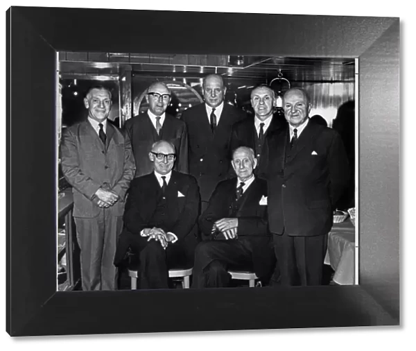 Officials of Liverpool Football Club pictured at a luncheon given for them by the Press