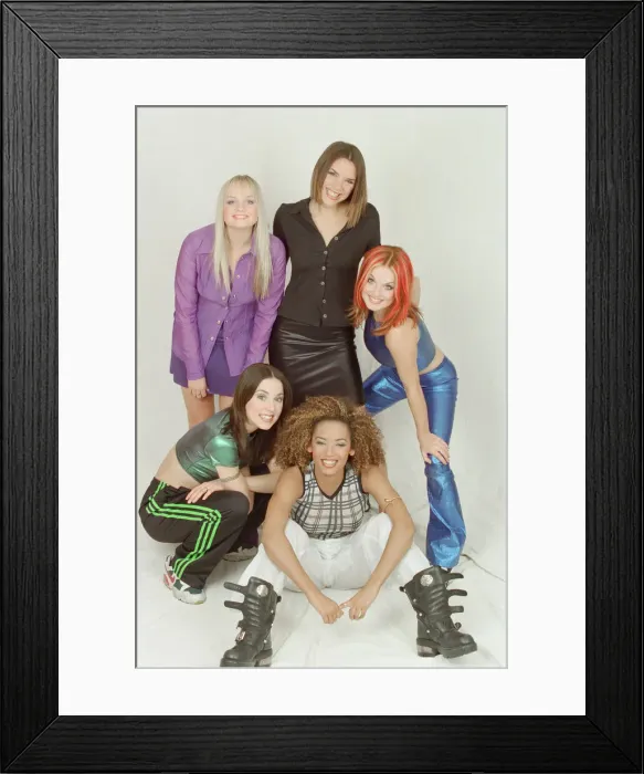 Framed Print : The Spice Girls. 23rd October 1996 The Spice Girls were an internationally Framed Print : The Spice Girls. 23rd October 1996 The Spice Girls were an internationally