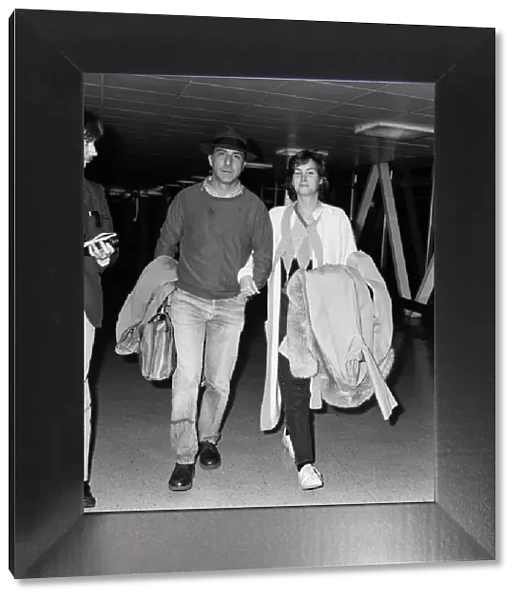 Dustin Hoffman and his wife Lisa at LAP. 25th November 1984