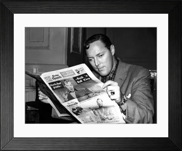 Framed Print : Bill Haley and the Comets played at Newcastle Odeon on February 16, 1957 Framed Print : Bill Haley and the Comets played at Newcastle Odeon on February 16, 1957