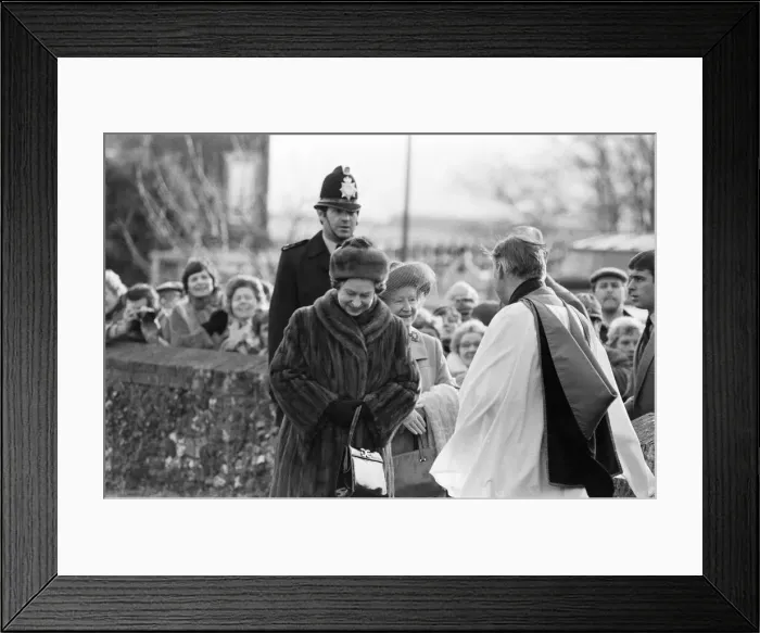Framed Print : The Royal Family at Christmas and New Year. The Queen Mother Framed Print : The Royal Family at Christmas and New Year. The Queen Mother