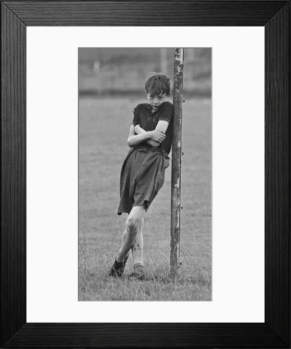 Framed Print : David Bradley, (aged 14) playing the part of Billy Casper, pictured with his Kestral Framed Print : David Bradley, (aged 14) playing the part of Billy Casper, pictured with his Kestral
