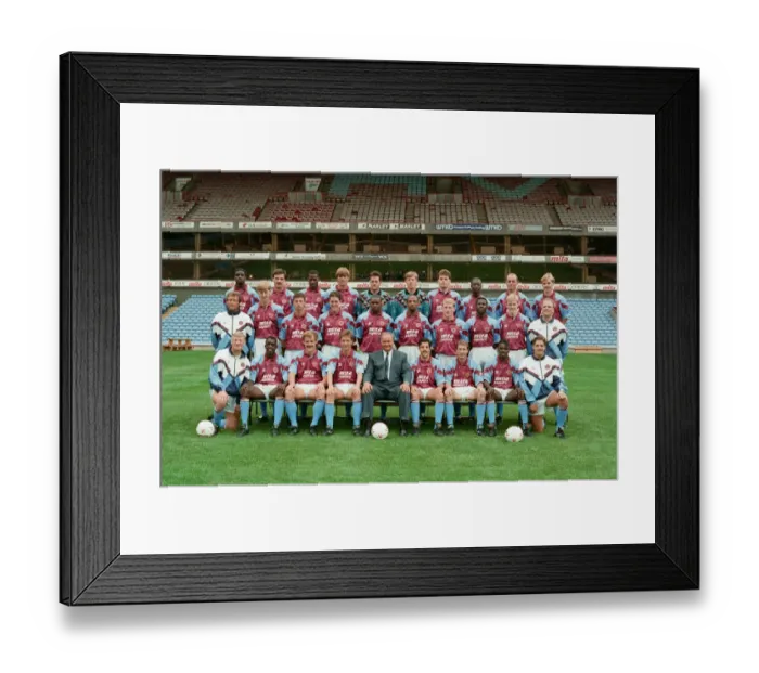 Framed Print : Aston Villa Football Club. 5th August 1991