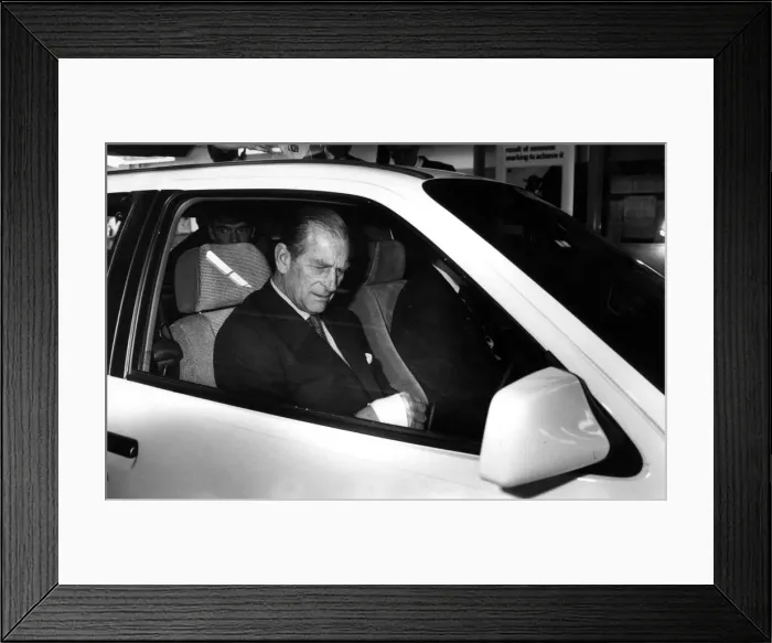 Framed Print : Prince Philip, Duke of Edinburgh, visiting Vauxhall Ellesmere Port factory Framed Print : Prince Philip, Duke of Edinburgh, visiting Vauxhall Ellesmere Port factory