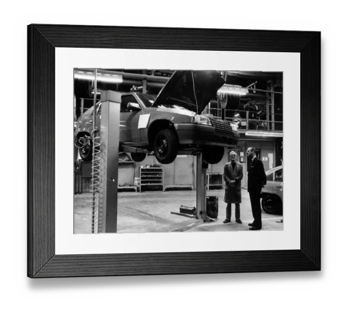 Framed Print : Prince Philip, Duke of Edinburgh, visiting Vauxhall Ellesmere Port factory Framed Print : Prince Philip, Duke of Edinburgh, visiting Vauxhall Ellesmere Port factory