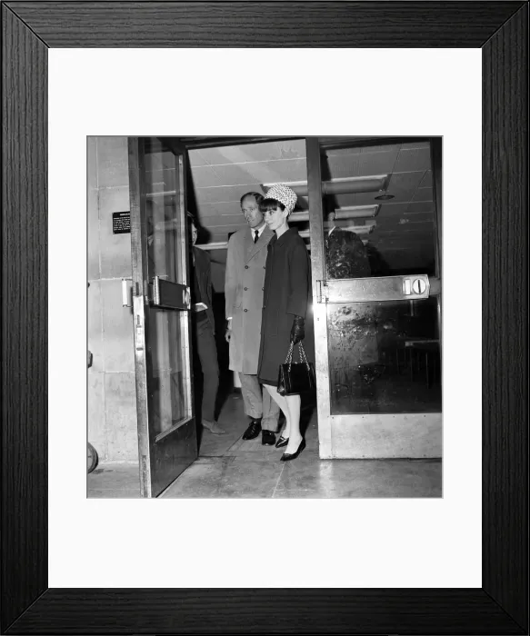 Framed Print : Actress Audrey Hepburn and her husband Mel Ferrer. 3rd April 1964 Framed Print : Actress Audrey Hepburn and her husband Mel Ferrer. 3rd April 1964