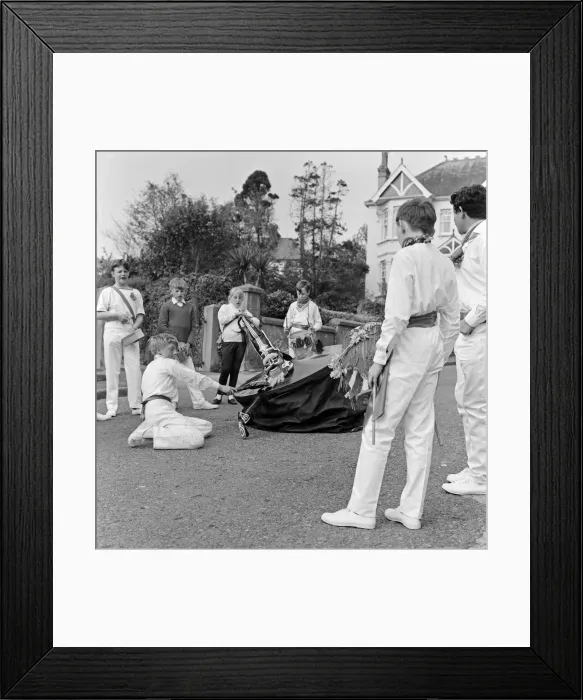 Framed Print : Visitors and townsfolk and Cornish exiles who return every year take part in the 36 hour Framed Print : Visitors and townsfolk and Cornish exiles who return every year take part in the 36 hour