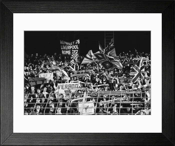 Framed Print : European Cup Semi Final First Leg match at the Rheinstadion Framed Print : European Cup Semi Final First Leg match at the Rheinstadion