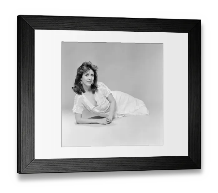 Framed Print : Carrie Fisher, American actress in in the UK to coincide with the release of new film