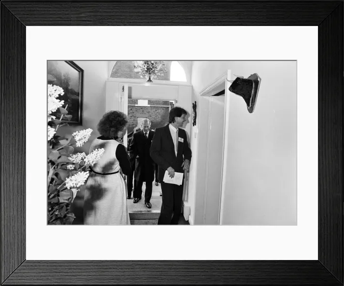 Framed Print : Prince Philip, Duke of Edinburgh visits Wavertree, Liverpool. 20th February 1987