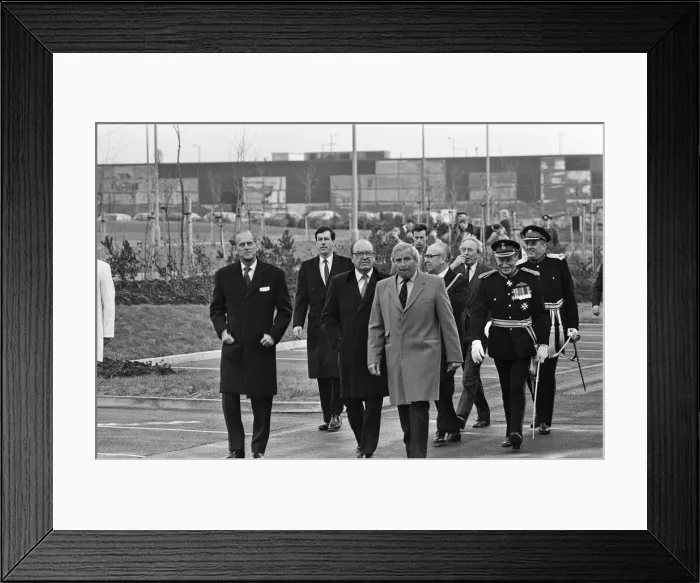Framed Print : Prince Philip, Duke of Edinburgh visits Wavertree Technology Park, Liverpool Framed Print : Prince Philip, Duke of Edinburgh visits Wavertree Technology Park, Liverpool