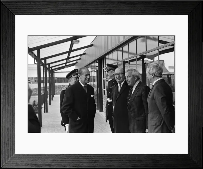 Framed Print : Prince Philip, Duke of Edinburgh visits Wavertree Technology Park, Liverpool Framed Print : Prince Philip, Duke of Edinburgh visits Wavertree Technology Park, Liverpool
