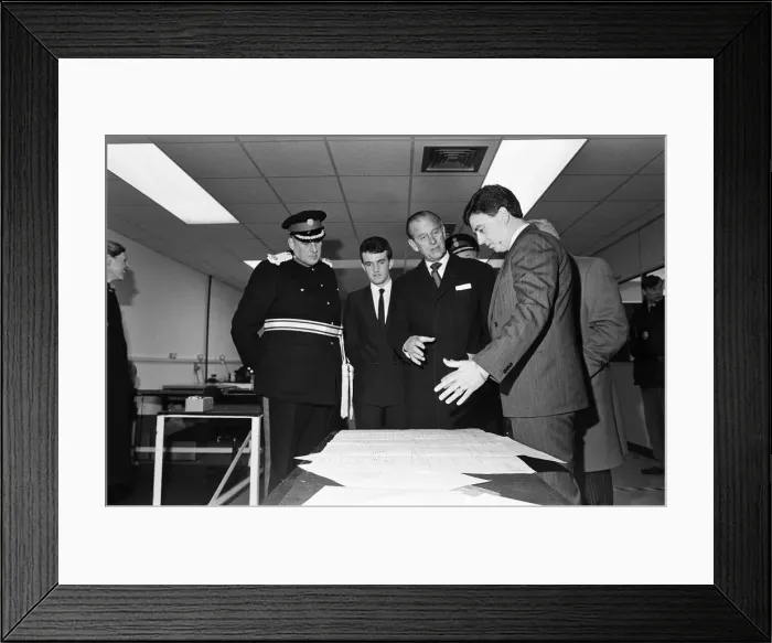 Framed Print : Prince Philip, Duke of Edinburgh visits Wavertree Technology Park, Liverpool Framed Print : Prince Philip, Duke of Edinburgh visits Wavertree Technology Park, Liverpool
