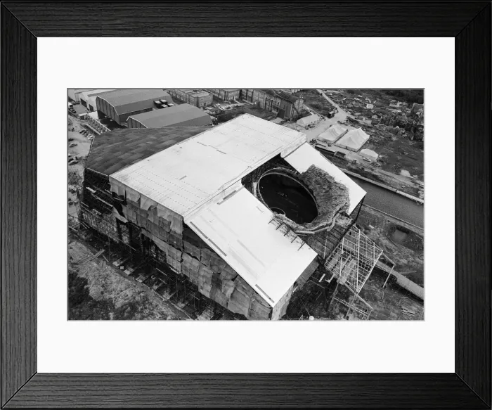 Framed Print : Volcano is the biggest and most complex film set interior ever built in Europe