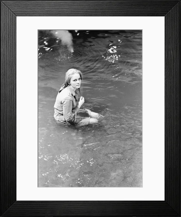 Framed Print : Karin Dor, German actress, on the set of new James Bond film, You Only Live Twice Framed Print : Karin Dor, German actress, on the set of new James Bond film, You Only Live Twice