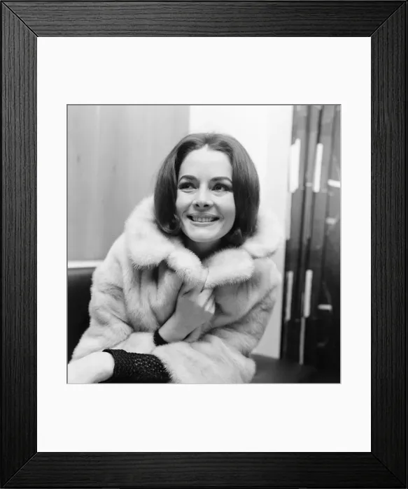 Framed Print : Karin Dor, German actress, pictured in her hotel suite, London Framed Print : Karin Dor, German actress, pictured in her hotel suite, London