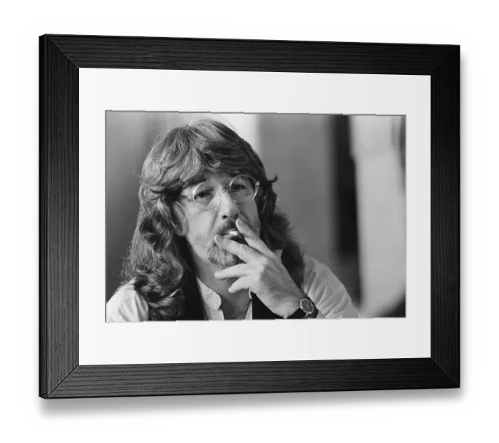 Framed Print : Liverpool dramatist, lyricist and composer Willy Russell pictured at the Liverpool Framed Print : Liverpool dramatist, lyricist and composer Willy Russell pictured at the Liverpool