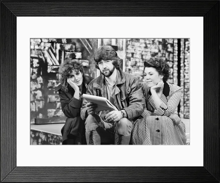 Framed Print : Photocall at the Playhouse Theatre in Liverpool before the opening of the original Framed Print : Photocall at the Playhouse Theatre in Liverpool before the opening of the original