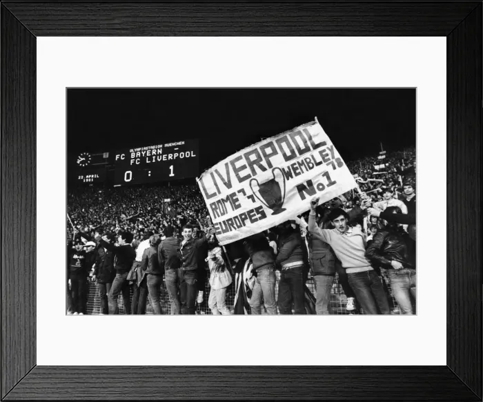 Framed Print : European Cup Semi Final Second Leg match at the Olympia Stadion in Munich