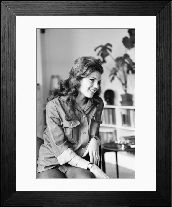 Framed Print : Samantha Eggar, British actress is interviewed by Donald Zec, Daily Mirror Journalist Framed Print : Samantha Eggar, British actress is interviewed by Donald Zec, Daily Mirror Journalist