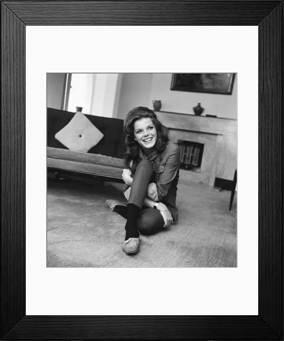 Framed Print : Samantha Eggar, British actress is interviewed by Donald Zec, Daily Mirror Journalist Framed Print : Samantha Eggar, British actress is interviewed by Donald Zec, Daily Mirror Journalist