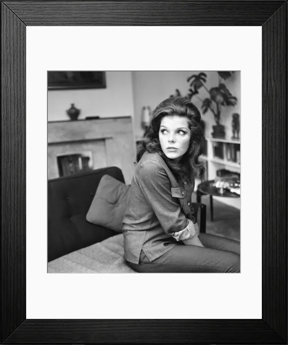 Framed Print : Samantha Eggar, British actress is interviewed by Donald Zec, Daily Mirror Journalist Framed Print : Samantha Eggar, British actress is interviewed by Donald Zec, Daily Mirror Journalist