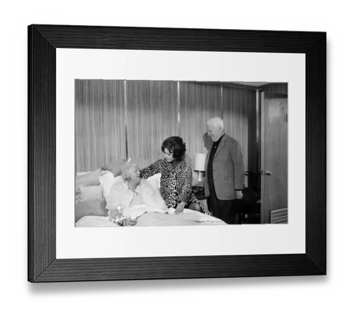 Framed Print : On the set of A Countess from Hong Kong, Charlie Chaplins new film