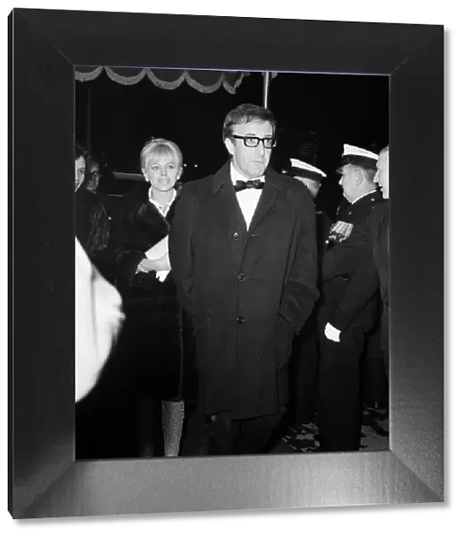 Peter Sellers and his wife Britt Ekland arrive at the Empire, Leicester Square