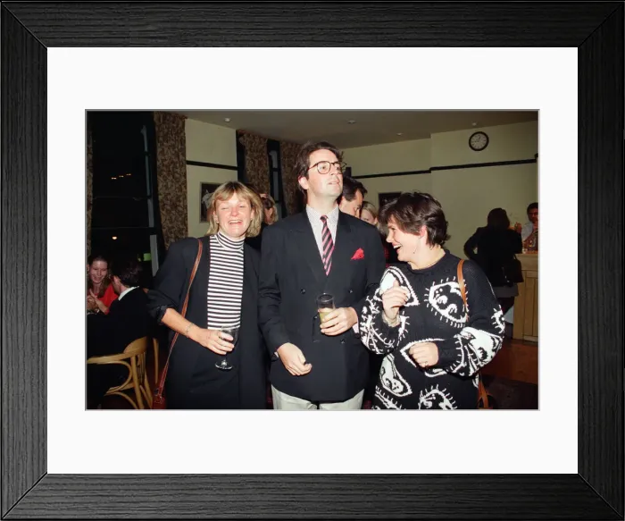 Framed Print : A blind date party in London. 6th September 1994 Framed Print : A blind date party in London. 6th September 1994