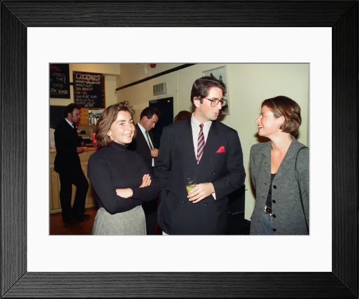 Framed Print : A blind date party in London. 6th September 1994 Framed Print : A blind date party in London. 6th September 1994