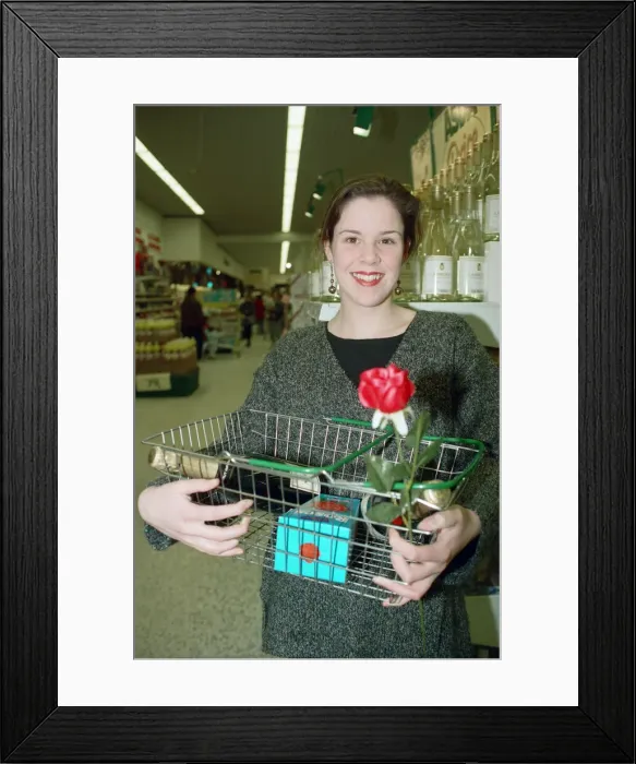 Framed Print : Singles night at Asda. 24th March 1994 Framed Print : Singles night at Asda. 24th March 1994