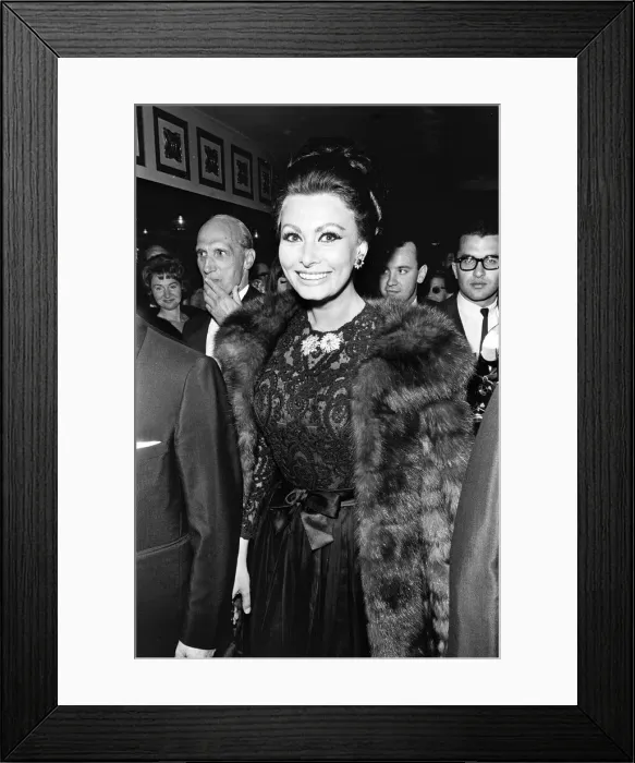 Framed Print : Sophia Loren at the premier of Operation Crossbow'at the Empire Theatre Framed Print : Sophia Loren at the premier of Operation Crossbow'at the Empire Theatre