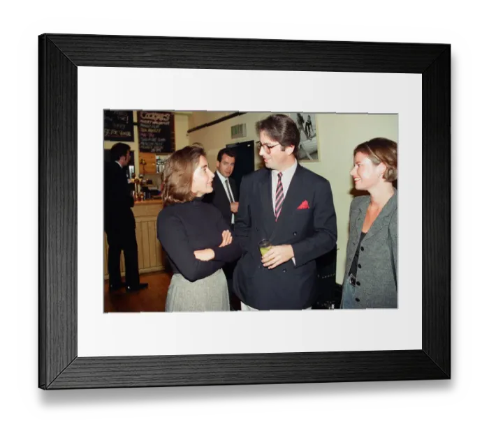 Framed Print : A blind date party in London. 6th September 1994