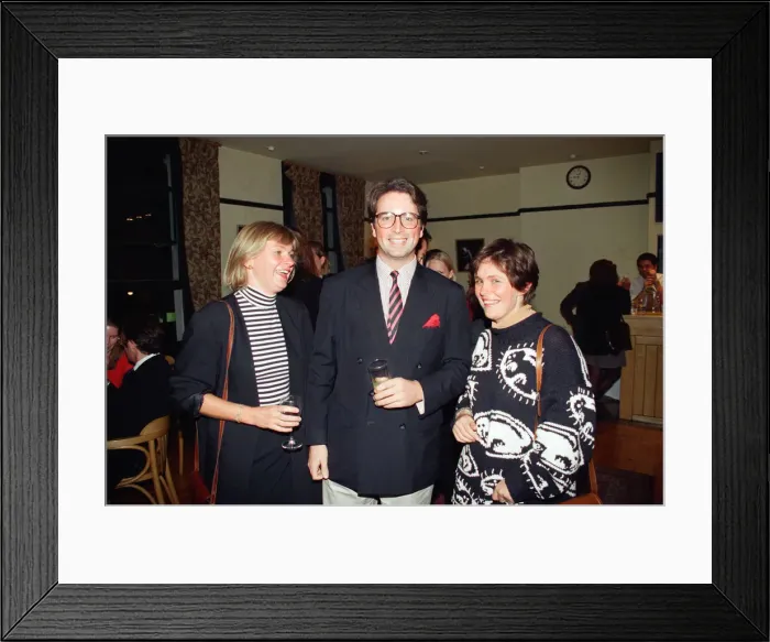 Framed Print : A blind date party in London. 6th September 1994 Framed Print : A blind date party in London. 6th September 1994