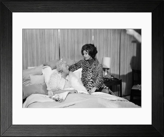 Framed Print : On the set of A Countess from Hong Kong, Charlie Chaplins new film Framed Print : On the set of A Countess from Hong Kong, Charlie Chaplins new film