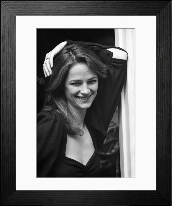 Framed Print : Actress Charlotte Rampling pictured at her London home. 4th January 1973 Framed Print : Actress Charlotte Rampling pictured at her London home. 4th January 1973