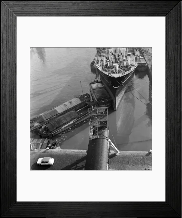 Framed Print : King George Dock, Hull. March 1965 Framed Print : King George Dock, Hull. March 1965