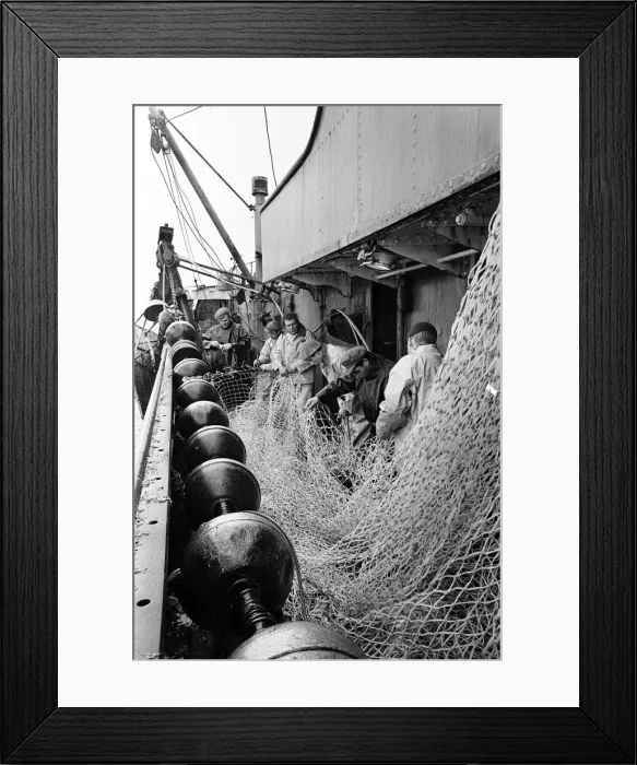 Framed Print : Scenes aboard Hull fishing trawler Ross Orion Framed Print : Scenes aboard Hull fishing trawler Ross Orion